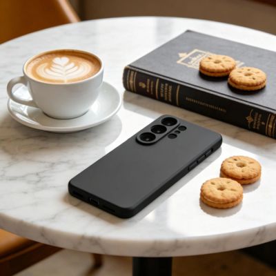 5. Tech-Protect Silikon-MagSafe-Hülle für Samsung Galaxy S26 Ultra – Schwarz