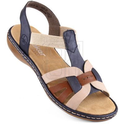 Bequeme Rieker W RKR662 mehrfarbige Sandalen