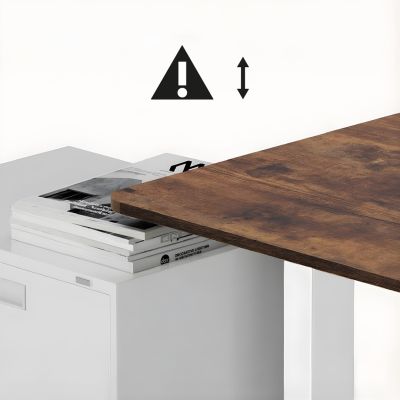 5. ERGO OFFICE ELEKTRISCHER SCHREIBTISCH, HÖHENVERSTELLBAR BIS 1160 MM, MAX. 80 KG, OHNE TISCHPLATTE FÜR ARBEIT IM SITZEN UND STEHEN, WEISS ER-400 W