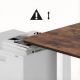 5. ERGO OFFICE ELEKTRISCHER SCHREIBTISCH, HÖHENVERSTELLBAR BIS 1160 MM, MAX. 80 KG, OHNE TISCHPLATTE FÜR ARBEIT IM SITZEN UND STEHEN, WEISS ER-400 W