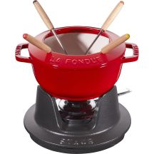 Staub Fondue-Set – 16 cm, Rot