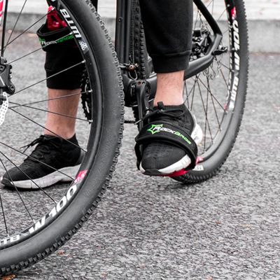 7. Rockbros GZT1001BK Fahrrad Pedalriemen 2 Stück - Schwarz