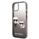 6. Karl Lagerfeld KLHCP14STGKCK iPhone 14 6,1" Hardcase schwarz / schwarz Gradient Ikonik Karl & Choupette