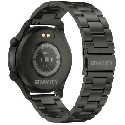 14. Smartwatch Gravity Schwarzes Armband und Band GT10-1