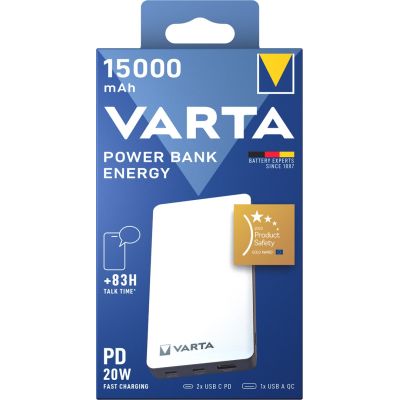 8. Varta Energy 15000 Lithium-Polymer-Akku (LiPo) 15000 mAh Schwarz, Weiß