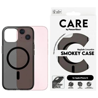 Care PanzerGlass Flagship Case MagSafe für iPhone 15 - Schwarz