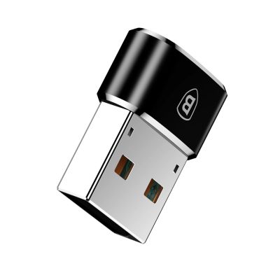 7. Baseus Mini USB-C-zu-USB-A-Adapter – Schwarz