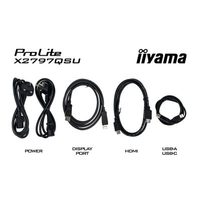 8. iiyama ProLite X2797QSU-B1 Computermonitor 68,6 cm (27") 2560 x 1440 px Quad HD LED Schwarz