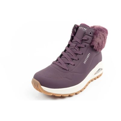 12. Skechers Uno Rugged Damen Isolierte Winterstiefel Lila