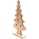 12. Dekorativer Weihnachtsbaum aus Holz, 32 cm, Stern