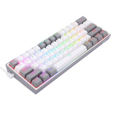 5. REDRAGON K617-RGB Fizz RGB Weiß/Grau USB-Tastatur Grau, Weiß