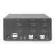2. KVM-Switch, 2 Ports, Dual-Display, 4K, HDMI