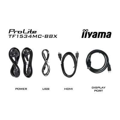 10. iiyama ProLite TF1534MC-B8X Computermonitor 38,1 cm (15") 1024 x 768 px XGA LED-Touchscreen Schwarz