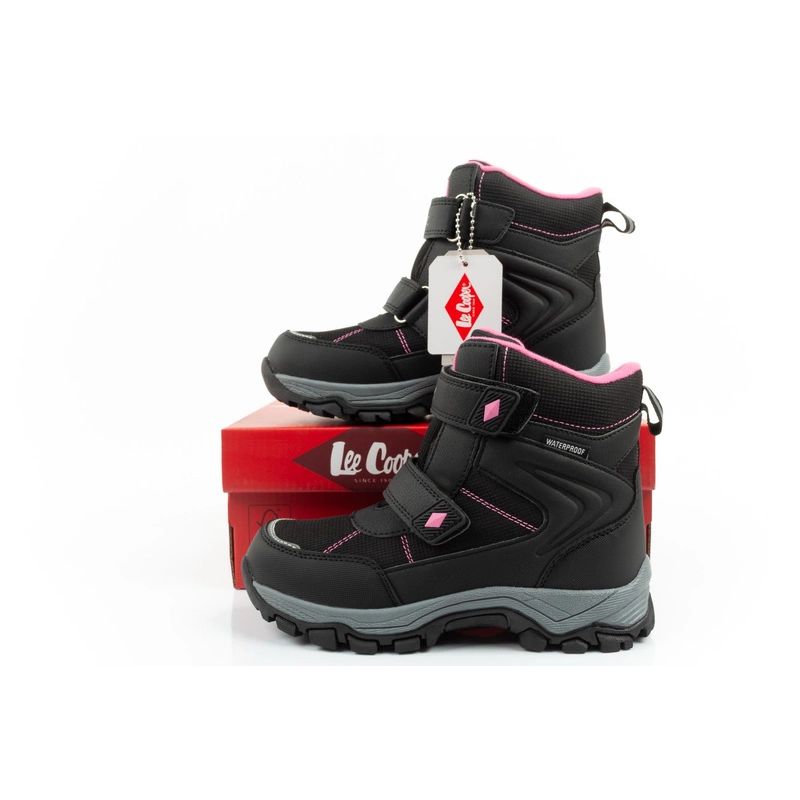 10. Lee Cooper Winterstiefel Kinder Schneestiefel wasserdicht isoliert Schwarz