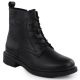 Gefütterte schwarze Damen-Lederboots im Worker-Stil Sergio Leone BT25172-S