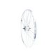 5. 28-Zoll-Vorderrad mit Shimano-Nabe und silberner Felge