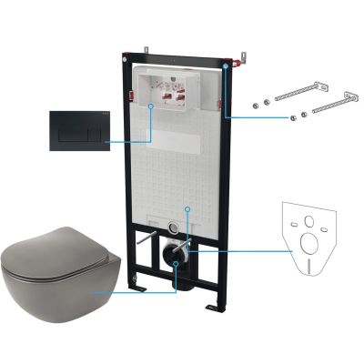 6-in-1 Unterputz-WC-Set