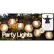 6. Gartengirlande Partybeleuchtung 10 LED 7,5 m