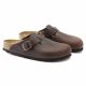 5. Birkenstock Boston Habana Clogs aus geöltem Leder, normale Weite, Damen-/Herrenschuhe (0860131)