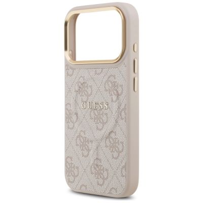 6. Guess 4G PU Classic Logo MagSafe Case für iPhone 17 Pro - Pink