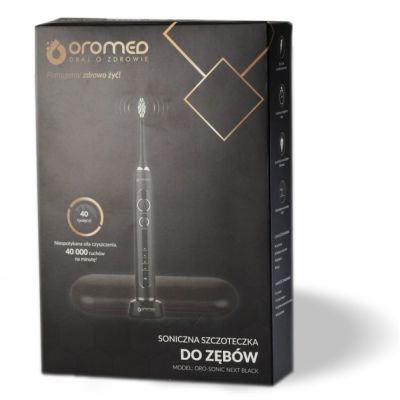 11. OROMED ORO SONIC NEXT BLACK Schallzahnbürste