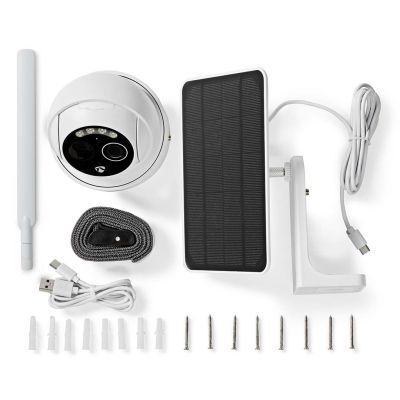 7. Nedis Smartlife 4G Außenkamera, IP65 Bewegungsmelder, Nachtsicht, Weiß
