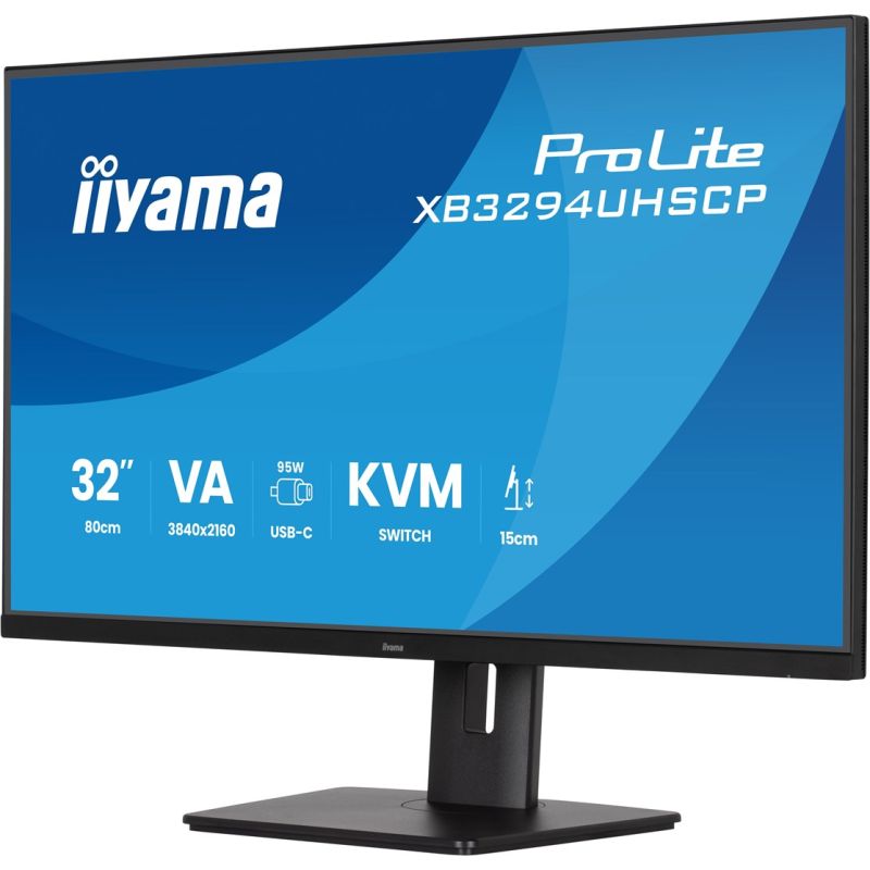 4. iiyama ProLite 32'' 4K VA Monitor mit USB-C (95W), KVM-Switch und PiP/PbP-Unterstützung
