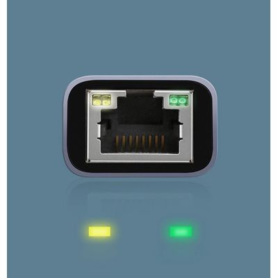 9. Ugreen externer Netzwerkadapter RJ45 - USB Typ C (1000 Mbps / 1 Gbps) Gigabit Ethernet grau (CM199)