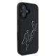 2. Karl Lagerfeld 3D Rubber Signature Hülle für iPhone 16 – Schwarz