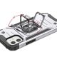 5. Wozinsky Ring Armor Hülle für iPhone 14 gepanzerte Hülle magnetischer Haltering silber
