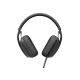3. Logitech Zone Vibe Kabelloses Headset mit kabellosem Kopfbügel, Anrufe/Musik, USB Typ-C, Bluetooth, Graphit