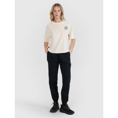 7. Übergroßes bedrucktes Damen-T-Shirt 4F 4FWSS25TTSHF1993-11S