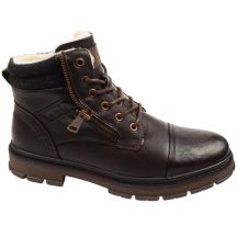 Wrangler Herrenschuhe Gillen Fur braune gefütterte Stiefeletten modisch