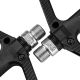 4. Rockbros 2018-12A Nylon-Fahrradpedale – Schwarz