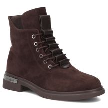 Braune Damen-Ankle-Boots aus Leder, Modell Filippo DBT8196