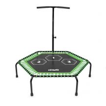 VIRTUFIT FITNESS PRO TRAMPOLIN MIT GRIFF - SCHWARZ - 127 CM