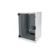 11. 10"-Netzwerkset: 9HE-Wandschrank, Ablage, Steckdosenleiste, 8-Port-Switch, Cat.6-Anschlussfeld, grau