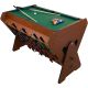 9. 3-in-1-Drehspieltisch: Billard, Tischfußball, mit Luftanschluss, 121 x 89 x 84,5 cm