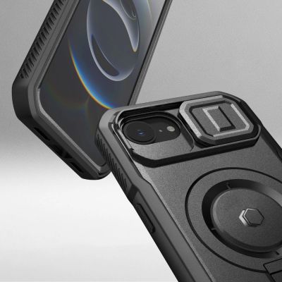 4. Tech-Protect Kevlar Magsafe Hülle für iPhone 16e / 17e - Schwarz