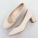 16. Sergio Leone W SK415B beige Pumps mit hohem Absatz