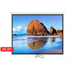 Maclean MC-591 Leinwand (Wandmontage; manuelles Aufrollsystem; 4:3)