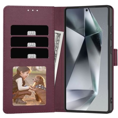 2. Tech-Protect Brieftaschenhülle für Samsung Galaxy S26 Ultra – Burgunderrot