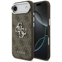 Guess 4G Big 4G Classic Logo Hülle für iPhone 17 Air – braun und silber