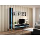 4. VIGO NEU 180/40/30 weiß/schwarz Hochglanzregal