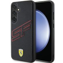 Ferrari Big SF Perforierte Hülle für Samsung Galaxy S24+ – Schwarz