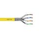 7. DIGITUS Installationskabel Kat. 7A, S/FTP, DCA, AWG 22/1, LSOH, 500 m, gelb, auf Rolle