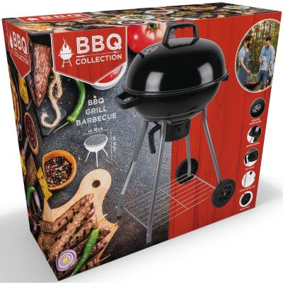 5. GARDEN GRILL REX STAHLKUGEL 46CM MIT ASCHENBECHER