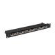 LANBERG Patchpanel 19" 24 Ports 1U CAT.7 FTP Schwarz PPS7-1024-B
