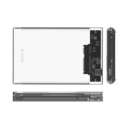 3. Orico 2139C3 2,5" HDD/SSD USB-C 5Gb/s Festplattenlaufwerk - Transparent