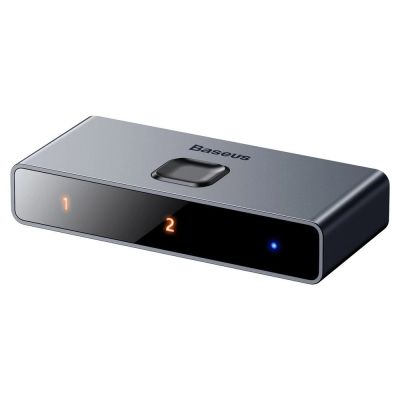 4. Baseus bidirektionaler Switch Splitter Switcher HDMI - 2x HDMI 4K / 30 Hz grau (CAHUB-BC0G)